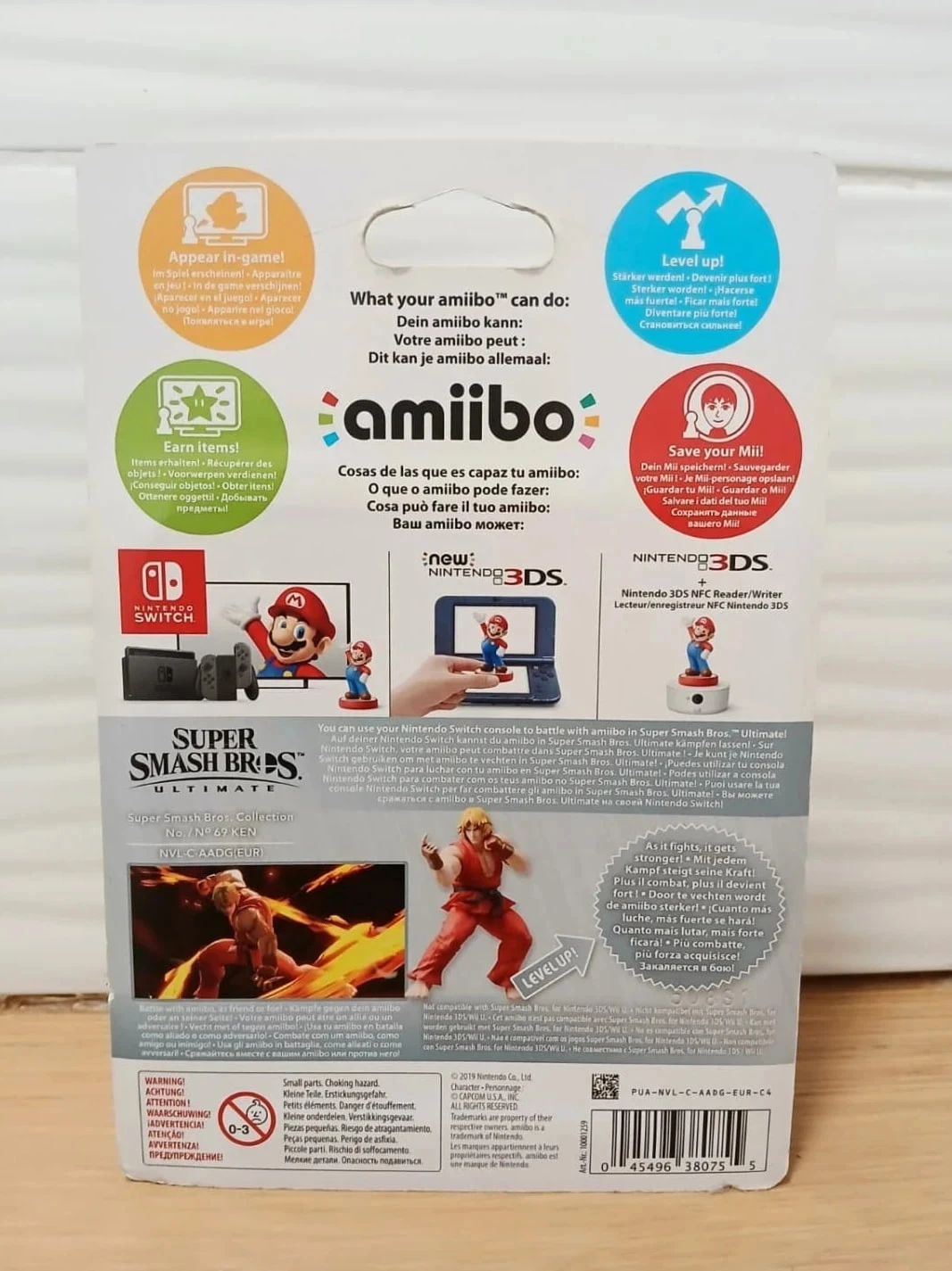 Figurino Nintendo Amiibo Ken 69 Super Smash Bros Coleção – photo 2
